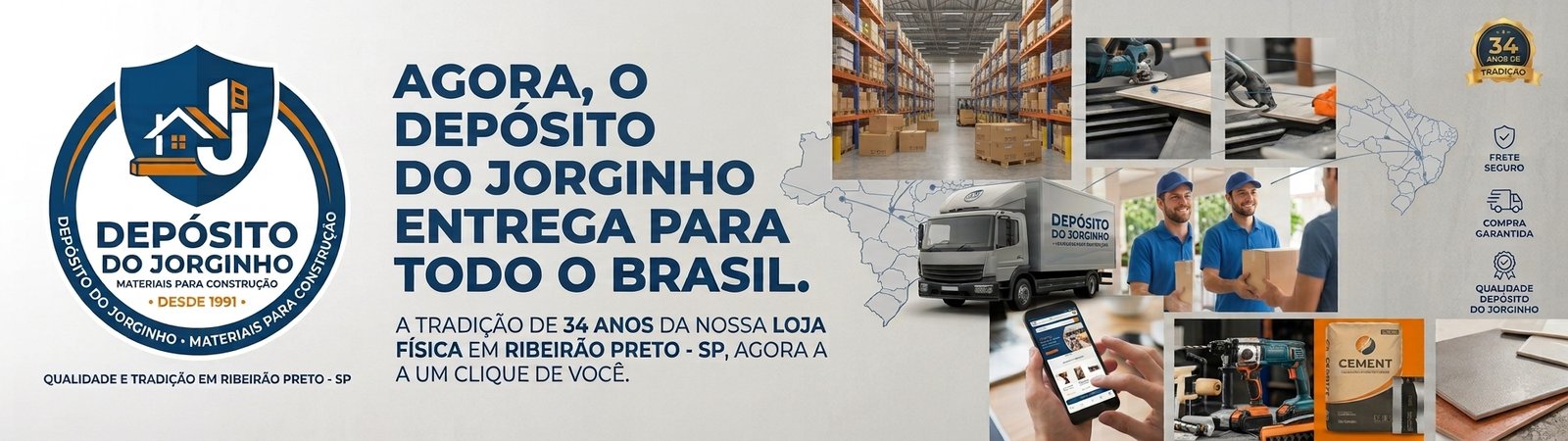 Deposito do Jorginho — Entrega para todo o Brasil